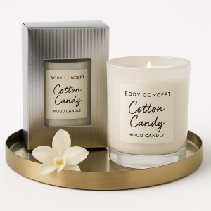 BC Mood Candle – Vanilla Essence | 300g | 100% Natural | 30h Burn Time
