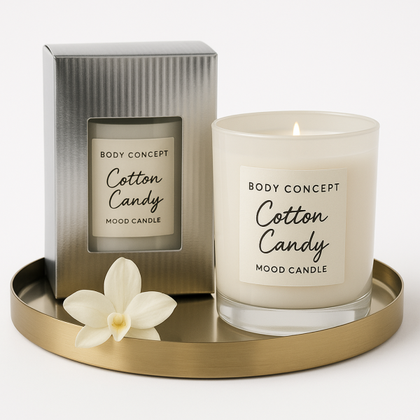 BC Mood Candle – Vanilla Essence | 300g | 100% Natural | 30h Burn Time