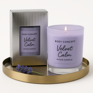 BC Mood Candle – Lavedel Essence | 300g | 100% Natural | 30h Burn Time