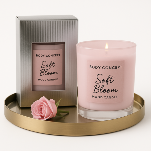 BC Mood Candle – Cherry Blossom Essence | 300g | 100% Natural | 30h Burn Time