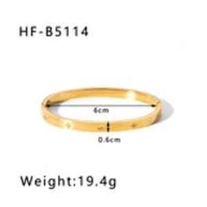 IG Style Octagram Tennis / Diamond Line Chain Asymmetrical Six-Pointed Star Stainless Steel Zircon Inlay Bangles