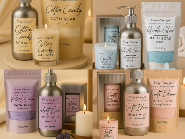 GIFT SET - SOIN DE  LUXE - Candle + Body Milk + Badzout
