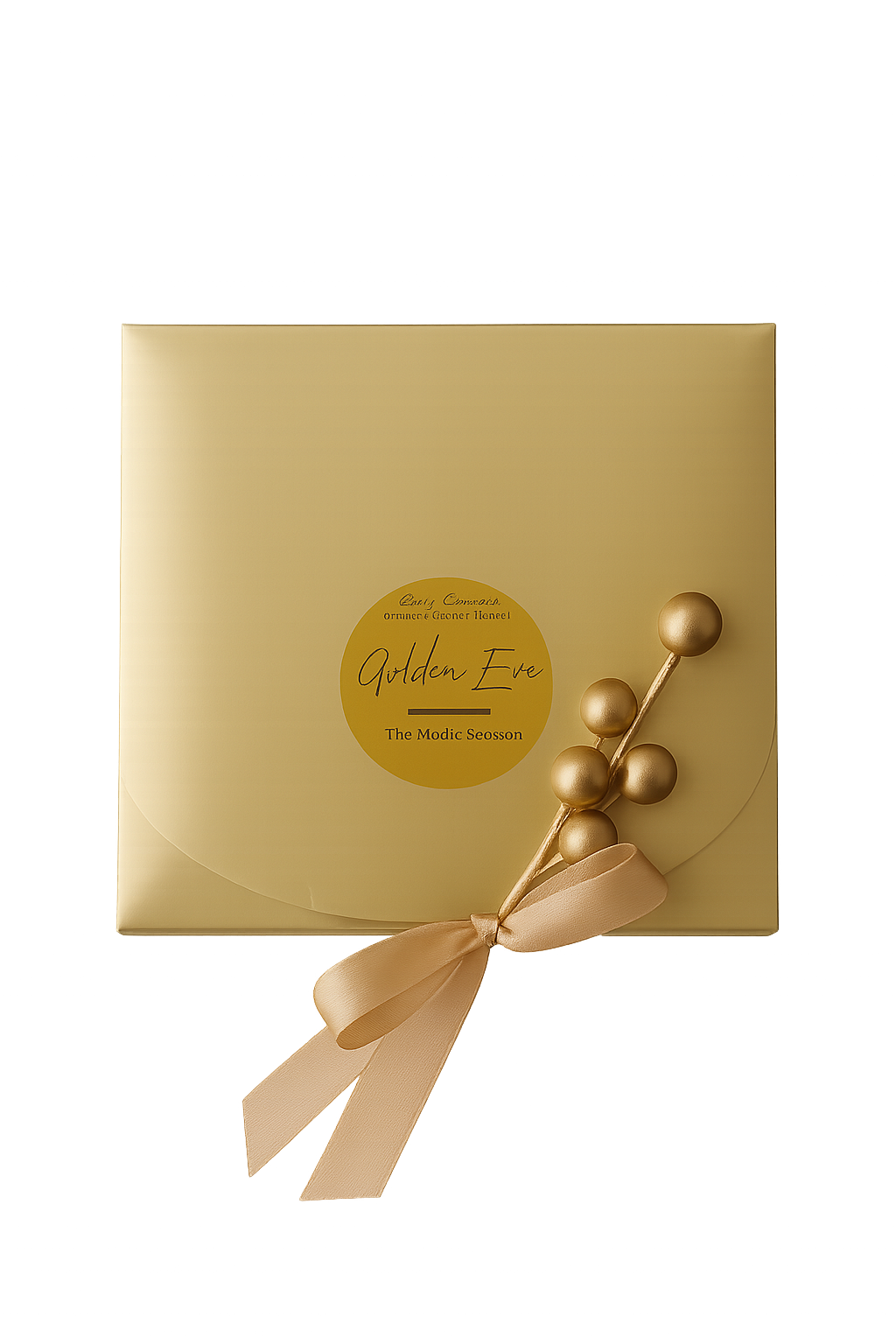 Gold Line geschenkset Gold Box Small met kaars, body lotion en bath soak